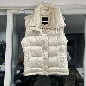 Satin Cream Down Vest